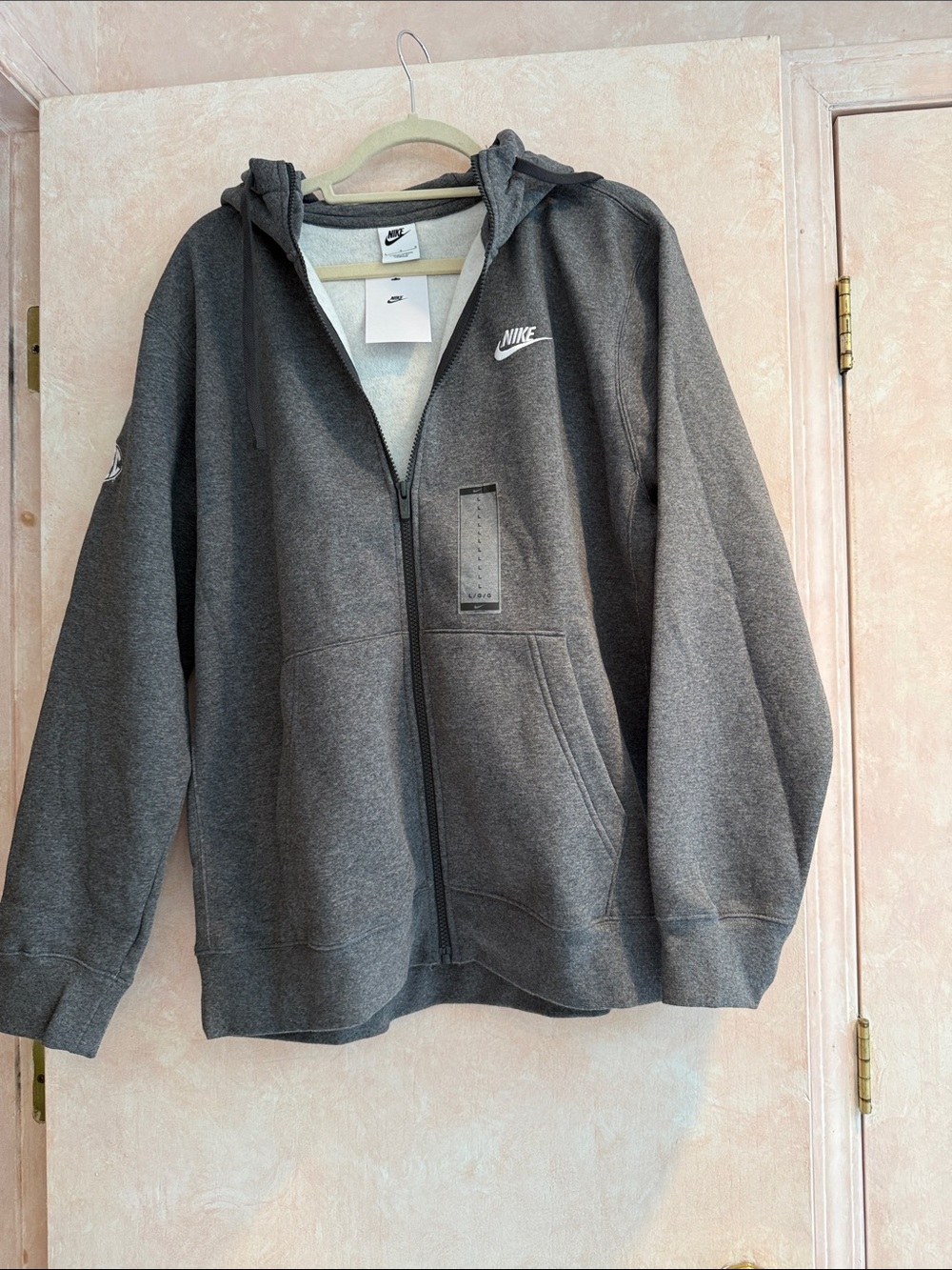 Nike SEC Dark Gray Zip-Up Hooded Sweatshirt